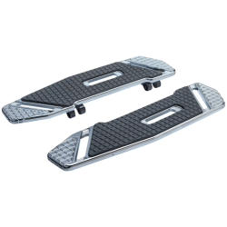 PartzBiz HD AN410-025 - Arlen Ness 410-025 Chrome Speedliner Floorboards Harley M8 FL Softail Models | 410-025