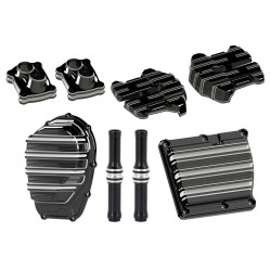 PartzBiz HD AN03-983/ AN18-263/ AN03-863/ AN03-643/ AN12-583 - Arlen Ness 5-Piece Black 10-Gauge Engine Cover Kit 2017-2018 M8 Harley Touring 03-983 / 18-263 / 03-863 / 03-643 / 12-583 / 0940-1659 / 0940-1663 / 1105-0213 / 0928-0090 / 0940-1661 PartzBiz HD AN03-983/ AN18-263/ AN03-863/ AN03-643/ AN12-583 - Arlen Ness 5-Piece Black 10-Gauge Engine Cover Kit 2017-2018 M8 Harley Touring 03-983 / 18-263 / 03-863 / 03-643 / 12-583 / 0940-1659 / 0940-1663 / 1105-0213 / 0928-0090 / 0940-1661
