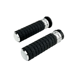 PartzBiz HD AN500-001 - Arlen Ness 500-001 ปลอกแฮนด์ยาง Chrome Speedliner Harley Cable Throttle | 500-001