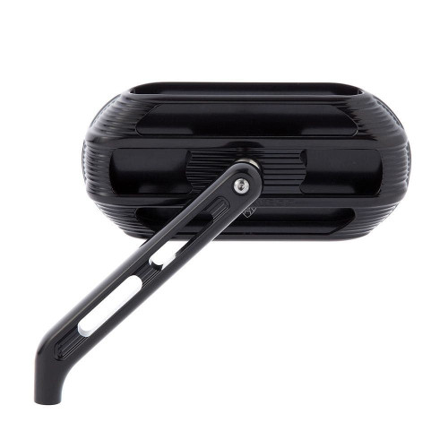 PartzBiz HD: 4424124-Arlen Ness 510-000 Black Sidekick กระจกวงรีซ้าย Harley Universal 0640-1450 06401450 Victory Indian Cruiser Touring Motorcycle