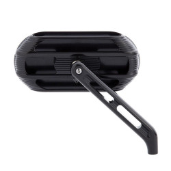 PartzBiz HD AN510-002 - Arlen Ness 510-002 Black Sidekick Oval Mirror Right Harley Universal 0640-1452 06401452 victory indian cruiser touring motorcycle