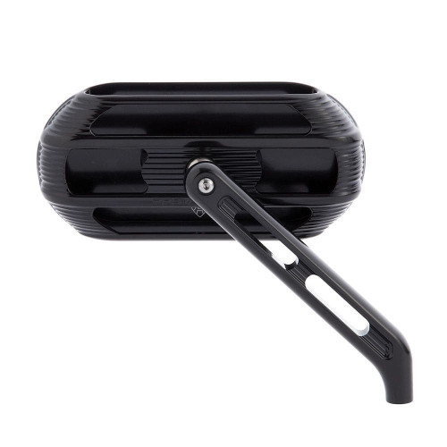 PartzBiz HD: 4424126-Arlen Ness 510-002 Black Sidekick Oval Mirror Right Harley Universal 0640-1452 06401452 victory indian cruiser touring motorcycle
