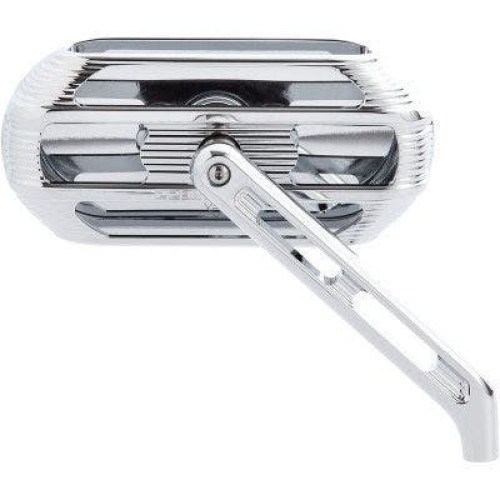 PartzBiz HD: 4424127-Arlen Ness 510-003 Chrome Sidekick Oval Mirror Left Harley Universal 0640-1453 06401453 victory indian cruiser touring motorcycle