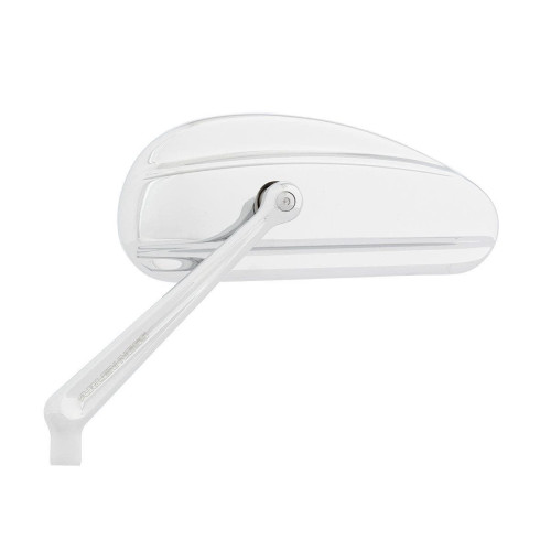 PartzBiz HD: 4424100-Arlen Ness 510-027 Chrome Downdraft Forged Mirror Set Standard & Metric Mount