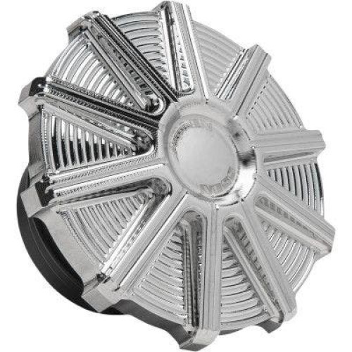 PartzBiz HD: 4424007-Arlen Ness 701-001 10 Gauge Gas Cap Chrome Harley FLH FLS FXD XL 93-20 best for 0703-0847 07030847