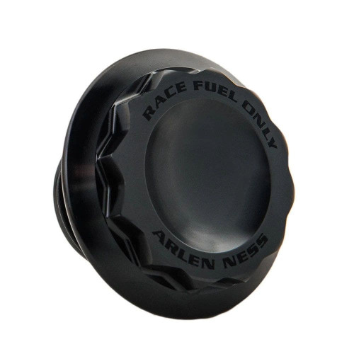 PartzBiz HD: 4424015-Arlen Ness 701-010 12 Point Gas Cap Black Harley Big Twin Vented 97-Up