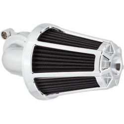 PartzBiz HD AN81-031 - Arlen Ness 81-031 Chrome Aluminum Beveled Monster Sucker Air Cleaner Harley M8 Softail Touring