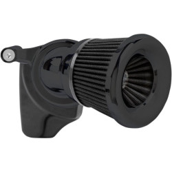 PartzBiz HD AN81-200 - Arlen Ness 81-200 Black Velocity 65 Degree Air Cleaner 17-19 Harley Davidson Milwaukee Eight 8 Touring Softail FLHT FLHX FLHR FLTR FLST FXST 264369 1010-2453 10102453
