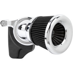 PartzBiz HD AN81-201 - Arlen Ness 81-201 Chrome Velocity 65 Degree Air Cleaner 17-19 Harley Davidson Milwaukee Eight 8 Touring Softail FLHT FLHX FLHR FLTR FLST FXST 264370 1010-2454 10102454