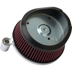 PartzBiz HD AN18-441 - Arlen Ness Big Sucker Stage 1 เครื่องฟอกอากาศสำหรับ Harley 14-15 FLH/T -Chrome | 18-441