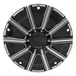 PartzBiz HD AN03-340 - Arlen Ness Tech 03-340 Black 10 Gauge 5 Hole Derby Cover Harley FLH/T 16-18 | 03-340