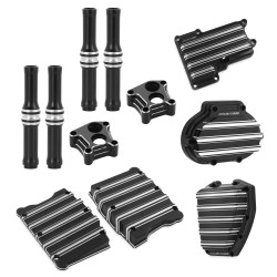 PartzBiz HD AN91-121 - Arlen Ness Black 10 Gauge Motor Transmission Engine Cover Package Cable 08-16 | 91-121 PartzBiz HD AN91-121 - Arlen Ness Black 10 Gauge Motor Transmission Engine Cover Package Cable 08-16 | 91-121