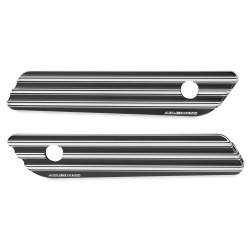 PartzBiz HD AN03-608 - Arlen Ness Black 10 Gauge Saddlebag Latch Hinge Covers for Harley 14-16 | 03-608 PartzBiz HD AN03-608 - Arlen Ness Black 10 Gauge Saddlebag Latch Hinge Covers for Harley 14-16 | 03-608