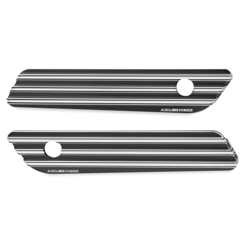 PartzBiz HD: 4423923-Arlen Ness Black 10 Gauge Saddlebag Latch Hinge Covers for Harley 14-16 | 03-608