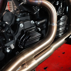 PartzBiz HD AN03-826 - Arlen Ness Black 10 Gauge Transmission Side Cover Hydraulic Harley Big Twin 06-21