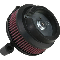 PartzBiz HD AN18-829 - Arlen Ness Black Backing Plate Stage 1 Big Sucker Air Cleaner for 08-15 Dyna | 18-829