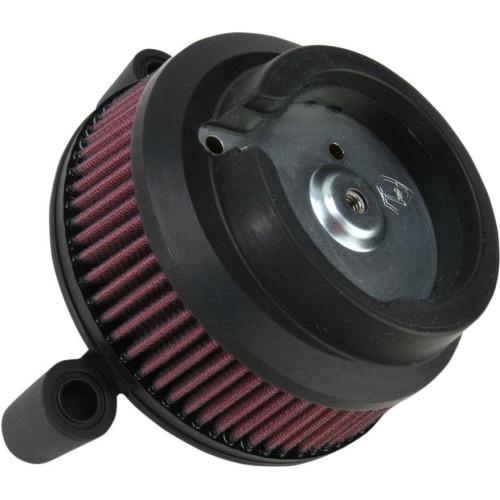 PartzBiz HD: 4423933-Arlen Ness Black Backing Plate Stage 1 Big Sucker Air Cleaner for 08-15 Dyna | 18-829