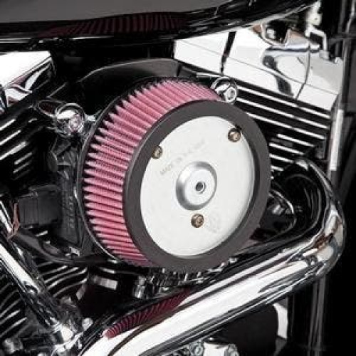 PartzBiz HD: 4423936-Arlen Ness Black Backing Plate Stage 1 Big Sucker Air Cleaner 88-13 Harley XL