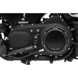 PartzBiz HD AN03-486 - Arlen Ness Tech Black Beveled 5 Hole Derby Cover for Sportster XL '04-'16 | 03-486