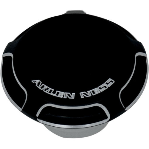 PartzBiz HD: 4423917-Arlen Ness Black Beveled Vented Gas Cap for Harley 96-16 Softail Dyna Sportster | 70-000