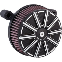 PartzBiz HD AN18-315 - Arlen Ness Black Big Sucker Stage I Air Cleaner w/ 10 Gauge Cover M8  17-18 | 18-315