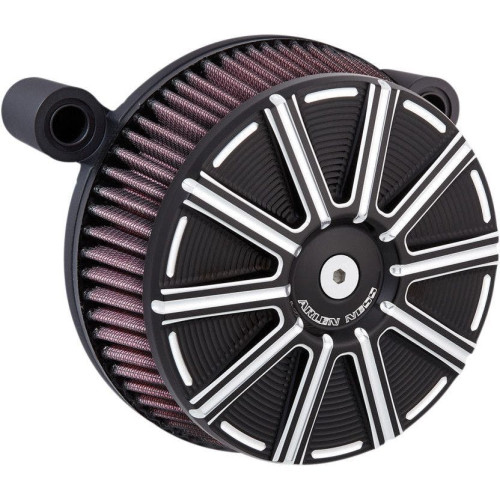 PartzBiz HD: 4423894-Arlen Ness Black Big Sucker Stage I Air Cleaner w/ 10 Gauge Cover M8 17-18 | 18-315 PartzBiz HD: 4423894-Arlen Ness Black Big Sucker Stage I Air Cleaner w/ 10 Gauge Cover M8 17-18 | 18-315