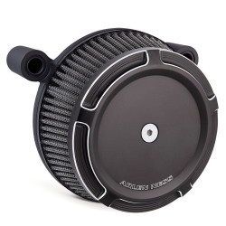 PartzBiz HD AN50-843 - Arlen Ness Black Big Sucker‚ñ¢ เครื่องฟอกอากาศ Stage I พร้อมฝาครอบแบบเอียง 99-01 FLH EFI | 50-843