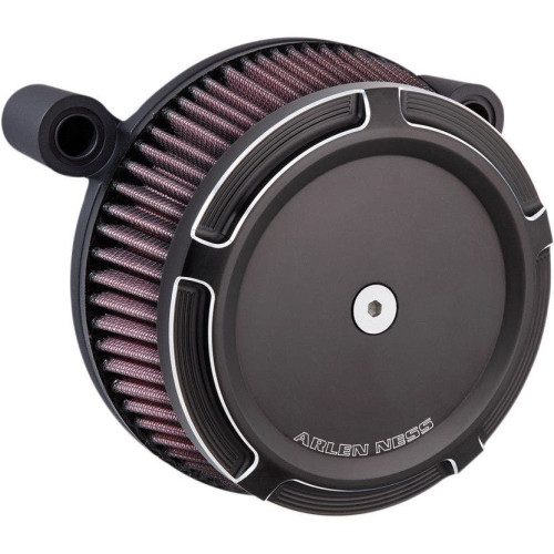 PartzBiz HD: 4423898-Arlen Ness Black Big Sucker Stage I Air Cleaner w/ Beveled Cover M8 17-18 | 18-309 PartzBiz HD: 4423898-Arlen Ness Black Big Sucker Stage I Air Cleaner w/ Beveled Cover M8 17-18 | 18-309
