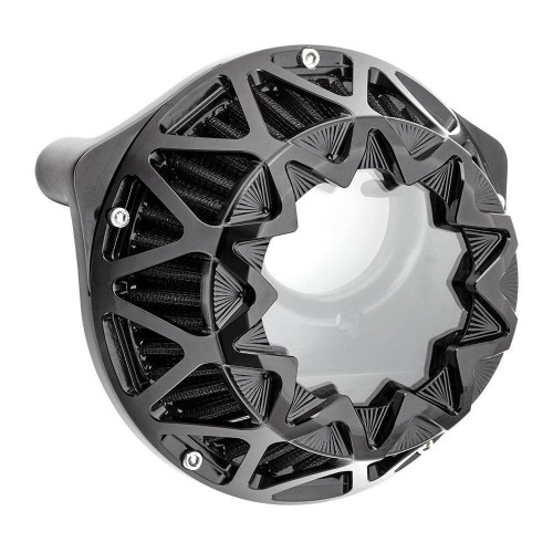 PartzBiz HD: 4423863-Arlen Ness All Black Crossfire Performance Intake Air Cleaner Harley M8 17-Up