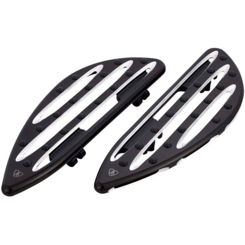 PartzBiz HD: 4423878-Arlen Ness Black Deep Cut Adjustable Floorboards Driver Harley Softail 18-20