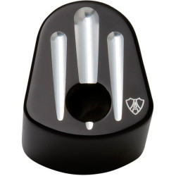 PartzBiz HD AN04-193 - Arlen Ness Black Deep Cut Ignition Switch Cover for Harley 14-16 FLH/X | 04-193