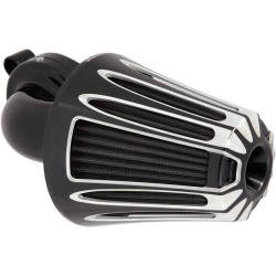 PartzBiz HD AN81-004 - Arlen Ness Black Deep Cut Monster Sucker Air Cleaner Harley Big Twin Cam 99-17 | 81-004