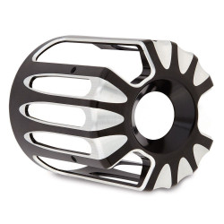 PartzBiz HD AN03-487 - Arlen Ness Black Deep Cut Oil Filter Cover for Harley Twin Cam Models | 03-487