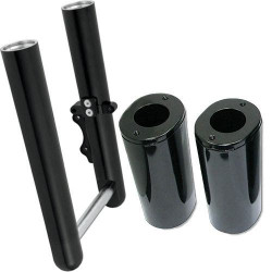 PartzBiz HD AN06-504/688838 - Arlen Ness Black Hot Legs and Fork Boot Slider Covers Package Touring FL 00-07 0403-0032 688838 04030032  road street king electra glide tour
