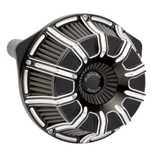PartzBiz HD: 4423824-Arlen Ness Black Inverted Series 10-Gauge Stage 1 Air Cleaner Harley XL 91-15 | 18-945