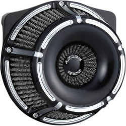 PartzBiz HD AN18-915 - Arlen Ness Black Slot Track Stage 1 Inverted Air Cleaner Milwaukee 8 M8 17-18 | 18-915 PartzBiz HD AN18-915 - Arlen Ness Black Slot Track Stage 1 Inverted Air Cleaner Milwaukee 8 M8 17-18 | 18-915