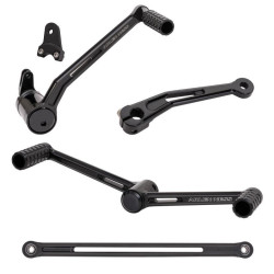 PartzBiz HD AN420-100 & 420-027 - Arlen Ness Black SpeedLiner Heel Toe Brake Shift Foot Controls Harley FLH 00-07 | 420-103 & 420-107 PartzBiz HD AN420-100 & 420-027 - Arlen Ness Black SpeedLiner Heel Toe Brake Shift Foot Controls Harley FLH 00-07 | 420-103 & 420-107