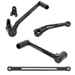 PartzBiz HD AN420-103 & AN420-027 - Arlen Ness Black SpeedLiner Toe Brake Shift Foot Controls Harley FLH 00-07 | 420-103 & 420-027 PartzBiz HD AN420-103 & AN420-027 - Arlen Ness Black SpeedLiner Toe Brake Shift Foot Controls Harley FLH 00-07 | 420-103 & 420-027