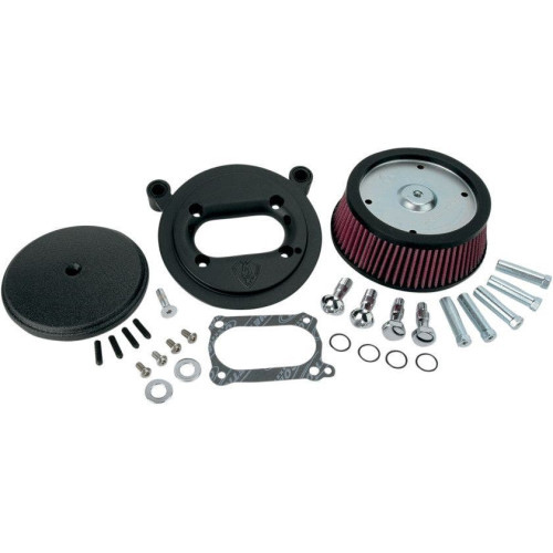 PartzBiz HD: 4423800-Arlen Ness Black Stage 1 Big Sucker Air Filter w/ Cover Harley EFI FL 99-01 | 18-328