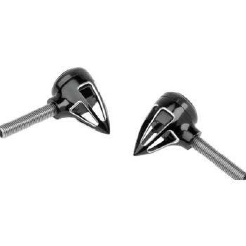 PartzBiz HD: 4423808-Arlen Ness Black Teardrop 1‚Ä≥ Billet Bullet Red LED Turn Signals Harley Custom 12-719 263850 touring softail dyna davidson electra road street king glide sli low fat boy bob deluxe 