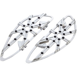 PartzBiz HD AN410-006 - Arlen Ness Chrome 10 Gauge Adjustable Floorboards Driver Harley Softail 18-20 PartzBiz HD AN410-006 - Arlen Ness Chrome 10 Gauge Adjustable Floorboards Driver Harley Softail 18-20