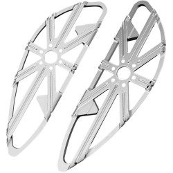 PartzBiz HD AN06-860 - Arlen Ness Chrome 10 Gauge Driver Rider Front Floorboards for Harley FLH ST FLD | 06-860 PartzBiz HD AN06-860 - Arlen Ness Chrome 10 Gauge Driver Rider Front Floorboards for Harley FLH ST FLD | 06-860
