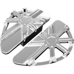 PartzBiz HD AN06-862 - Arlen Ness Chrome 10 Gauge Passenger Rear Floorboards for Harley FLH ST FLD | 06-862 PartzBiz HD AN06-862 - Arlen Ness Chrome 10 Gauge Passenger Rear Floorboards for Harley FLH ST FLD | 06-862