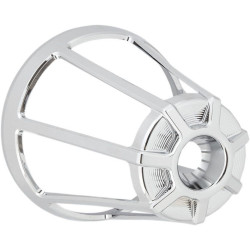 PartzBiz HD AN81-105 - ฝาครอบ Arlen Ness Chrome Beveled สำหรับเครื่องดูดฝุ่น Monster Sucker Harley | 81-105