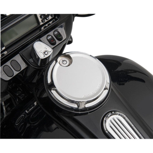 PartzBiz HD: 4423735-Arlen Ness Beveled Fuel Gas Door Chrome สำหรับ Harley FLT FLHT 08-15 | 04-160