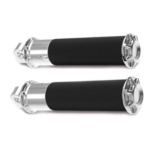 PartzBiz HD: 4423738-Arlen Ness Beveled Chrome Fusion Male Mount Foot Pegs for Harley or Metric | 07-928