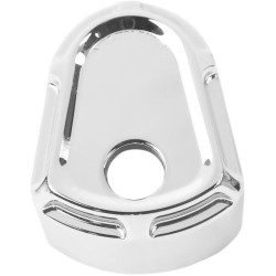PartzBiz HD AN04-166 - ฝาครอบสวิตช์จุดระเบิด Arlen Ness Chrome Beveled สำหรับ Harley Touring 07-13 | 04-166