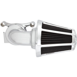 PartzBiz HD AN81-023 - Arlen Ness Chrome Beveled Monster Sucker เครื่องฟอกอากาศ Harley Big Twin Cam 99-17 | 81-023