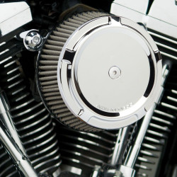 PartzBiz HD AN50-845 - Arlen Ness Chrome Big Sucker‚ñ¢ ชุดเครื่องฟอกอากาศ Stage I พร้อมฝาครอบแบบเอียง 08-16 TBW | 50-845