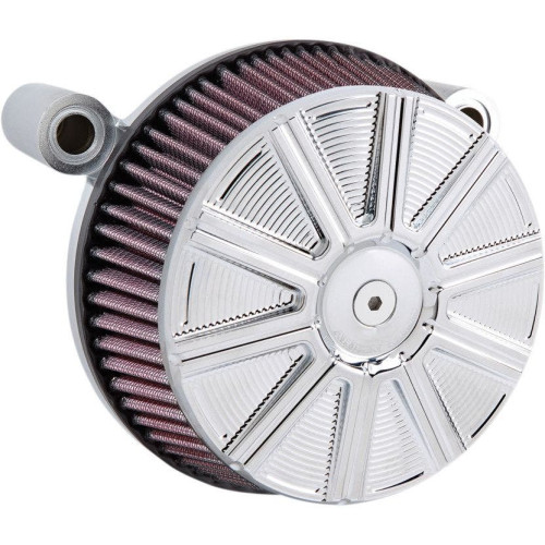 PartzBiz HD: 4423715-Arlen Ness Chrome Big Sucker Stage I Air Cleaner w/ 10 Gauge Cover M8 17-18 | 18-316 PartzBiz HD: 4423715-Arlen Ness Chrome Big Sucker Stage I Air Cleaner w/ 10 Gauge Cover M8 17-18 | 18-316